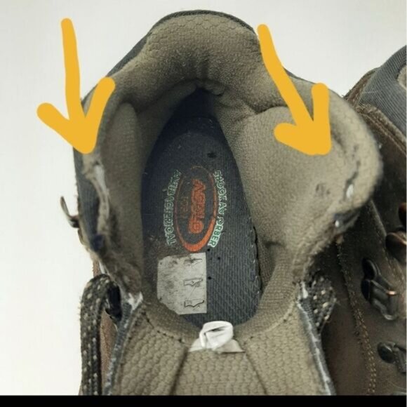 ASOLO Vibram Suede Leather Hiking Lace-Up Boots Brown Sz 7.5 - Picture 14 of 14